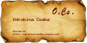 Odrobina Csaba névjegykártya